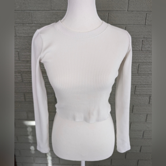 Wilfred Free White Long Cropped Top - Picture 1 of 3
